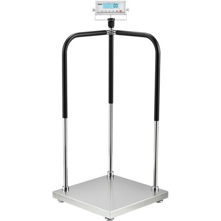 Global Industrial Handrail Medical Scale, 660 Lb Capacity, 20-1/2inL x 20-1/2inW 244293